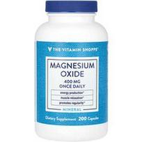 The Vitamin Shoppe, Magnio oksidas, 400 mg, 200 kapsulių