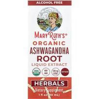 MaryRuth's, Organinis ašvagandos šaknų skystas ekstraktas, be alkoholio, 30 ml