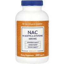 The Vitamin Shoppe, NAC, 600 mg, 200 kapsulių