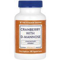 The Vitamin Shoppe, Spanguolių su D-manoze, 60 daržovių kapsulių
