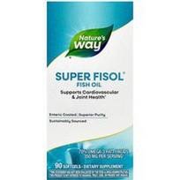 Nature's Way, „Super Fisol®“ žuvų taukai, 90 minkštųjų kapsulių (500 mg vienoje minkštojoje kapsulėje)