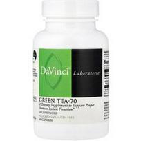 DaVinci Laboratories, Žalioji arbata-70, be kofeino, 60 kapsulių