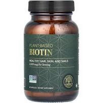 Global Healing, Augalinės kilmės biotinas, 2500 mcg, 60 kapsulių