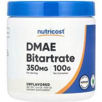 Nutricost, DMAE bitartratas, be skonio, 100 g (3,6 uncijos)