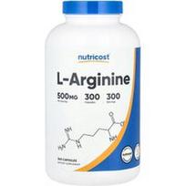 Nutricost, L-argininas, 500 mg, 300 kapsulių
