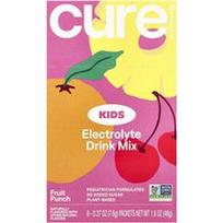 Cure Hydration, Vaikams skirtas elektrolitų gėrimų mišinys, vaisių punšas, 6 pakeliai po 7,6 g (0,27 uncijos)