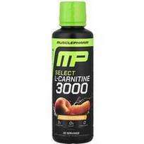 MusclePharm, Pasirinkite L-karnitiną 3000, persikų nektariną, 480 ml (16 skysčio uncijų)