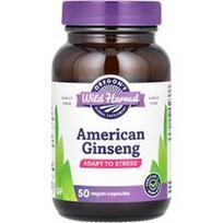 Oregon's Wild Harvest, Amerikinis ženšenis, 50 veganiškų kapsulių (500 mg vienoje kapsulėje)