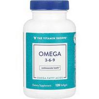 The Vitamin Shoppe, Omega 3-6-9, 120 minkštųjų kapsulių