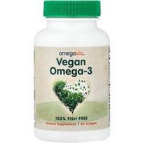 OmegaVia, Veganiškos Omega-3, 60 minkštųjų kapsulių