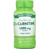Nature's Truth, L-karnitinas, itin stiprus, 60 greito atpalaidavimo kapsulių (500 mg vienoje kapsulėje)