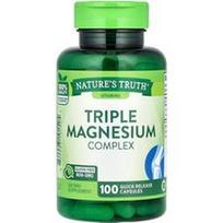 Nature's Truth, Trigubas magnio kompleksas, 100 greito atpalaidavimo kapsulių (420 mg vienoje kapsulėje)