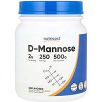 Nutricost, D-manozė, be skonio, 500 g (17,9 uncijos)