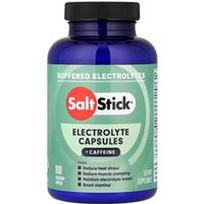 SaltStick, Elektrolitų kapsulės + kofeinas, 100 vegetariškų kapsulių