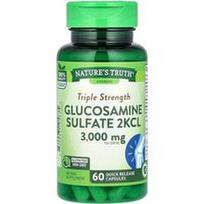 Nature's Truth, Trigubo stiprumo gliukozamino sulfatas 2KCL, 60 greito atpalaidavimo kapsulių (1000 mg vienoje kapsulėje)