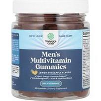Nature's Craft, Vyriški multivitaminų guminukai, citrinų ir ananasų skonio, 90 guminukų