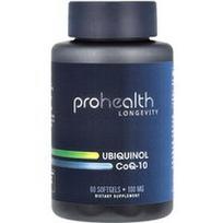 ProHealth Longevity, Ubiquinol CoQ-10, 100 mg, 60 minkštųjų gelių