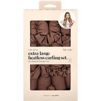 Kitsch, Satin Heatless Curl Set, itin didelis, šokolado spalvos, 1 rinkinys