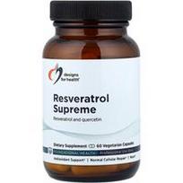 Designs For Health, Resveratrolis Supreme, 60 vegetariškų kapsulių