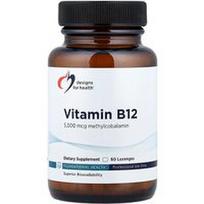 Designs For Health, Vitaminas B12, 5000 mcg, 60 pastilių