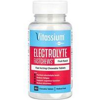Vitassium, „Electrolyte FastChews®“, vaisių punšas, 60 kramtomųjų tablečių