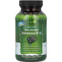 Irwin Naturals, „Next Level“, testosterono papildai „UP v2“, 60 skystų minkštųjų kapsulių