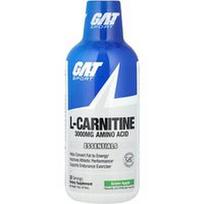 GAT, Sport, L-karnitinas, žaliasis obuolys, 3000 mg, 473 ml (16 uncijų)