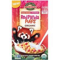 Nature's Path, „Envirokidz“, ekologiški „Red Panda Puffs™“ dribsniai su žemės riešutų sviestu ir braškėmis, 284 g
