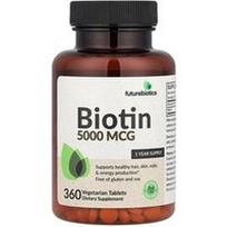 Futurebiotics, Biotinas, 5000 mcg, 360 vegetariškų tablečių