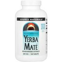 Source Naturals, Yerba Mate, 600 mg, 180 tablečių