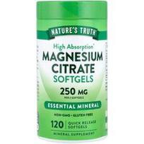 Nature's Truth, Magnio citratas, 120 greito atpalaidavimo minkštųjų kapsulių (125 mg vienoje minkštojoje kapsulėje)