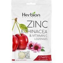 Herbion Naturals, Cinko ir ežiuolės bei vitamino C pastilės, vyšnių skonio, 25 pastilės