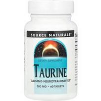 Source Naturals, Taurinas, 500 mg, 60 tablečių