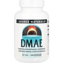 Source Naturals, DMAE, 351 mg, 100 kapsulių
