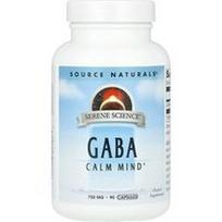 Source Naturals, „Serene Science®“, GABA, 750 mg, 90 kapsulių