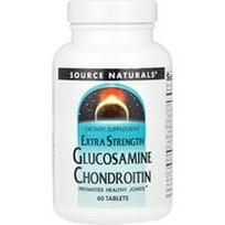 Source Naturals, Gliukozamino chondroitino, ypač stipraus, 60 tablečių