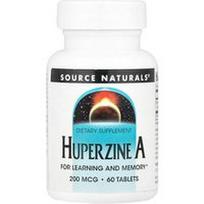 Source Naturals, Huperzinas A, 200 mcg, 60 tablečių