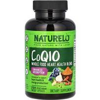 NATURELO, Kofermentas Q10, viso maisto mišinys širdies sveikatai, 120 vegetariškų kapsulių