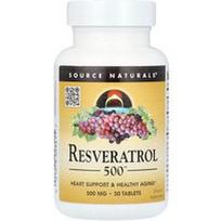 Source Naturals, Resveratrolis 500™, 500 mg, 30 tablečių
