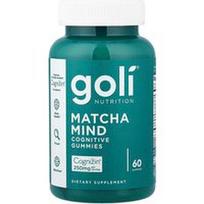 Goli Nutrition, „Matcha Mind Cognitive“ guminukai, 60 guminukų