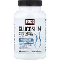 Force Factor, „Glucoslim™“, svorio metimas ir gliukozės kiekio kraujyje palaikymas, 90 daržovių kapsulių