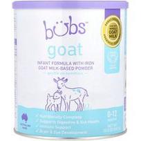Aussie Bubs, Ožkos pieno mišiniai kūdikiams su geležimi, pagaminti ožkos pieno milteliai, 0–12 mėnesių, 567 g (20 uncijų)