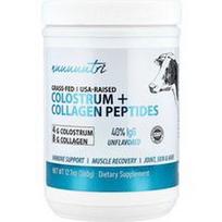 Nutri, Priešpienis + kolageno peptidai, be skonio, 360 g (12,7 uncijos)