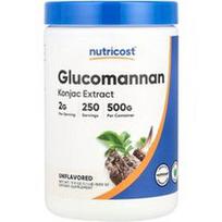 Nutricost, Gliukomananas, be kvapiųjų medžiagų, 500 g (17,9 uncijos)