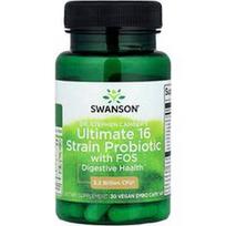 Swanson Vitamins, Gyd. Stephen Langer's Ultimate 16 kamienų probiotikas su FOS, 30 veganiškų EMBO kapsulių® AP