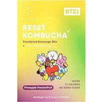 Everydaze, „Reset Kombucha“, miltelių pavidalo gėrimų mišinys, ananasų ir pasiflorų, 10 pakelių po 5 g (0,18 uncijos)