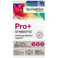 Kyolic, Kyo-Dophilus® Pro+ Synbiotic, uogų kokteilis, 50 kramtomųjų tablečių