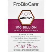 ProBioCare, Moterims skirti probiotikai su prebiotikais, 100 milijardų, 30 augalinių kapsulių