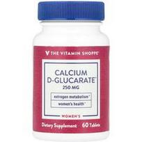 The Vitamin Shoppe, Moterims skirtas kalcio D-gliukaratas™, 250 mg, 60 tablečių