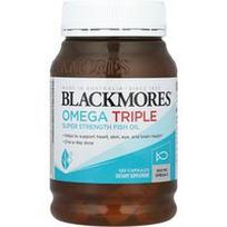 Blackmores, Omega Triple, itin stiprūs žuvų taukai, 900 mg, 150 kapsulių